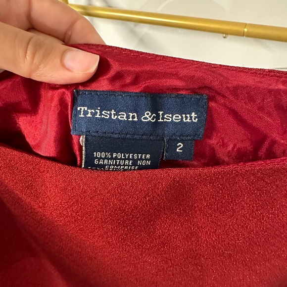 Red women’s matching set suit blazer and skirt size XS - Picture 3 of 5